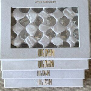 Oleg Cassini Crystals Paperweights Table Decor 96 crystals